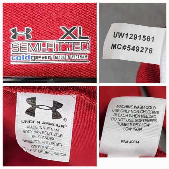 WA State Cougars 1/4 Zip Pullover XL Women Under Armour Red Wicking‎ Breathable - Picture 3 of 14